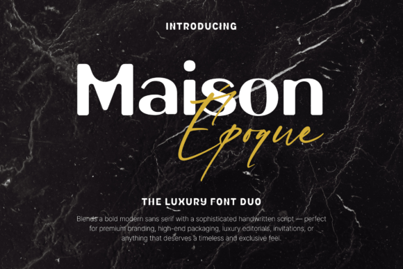 Maison Époque Duo: A Modern Display Typeface for Web